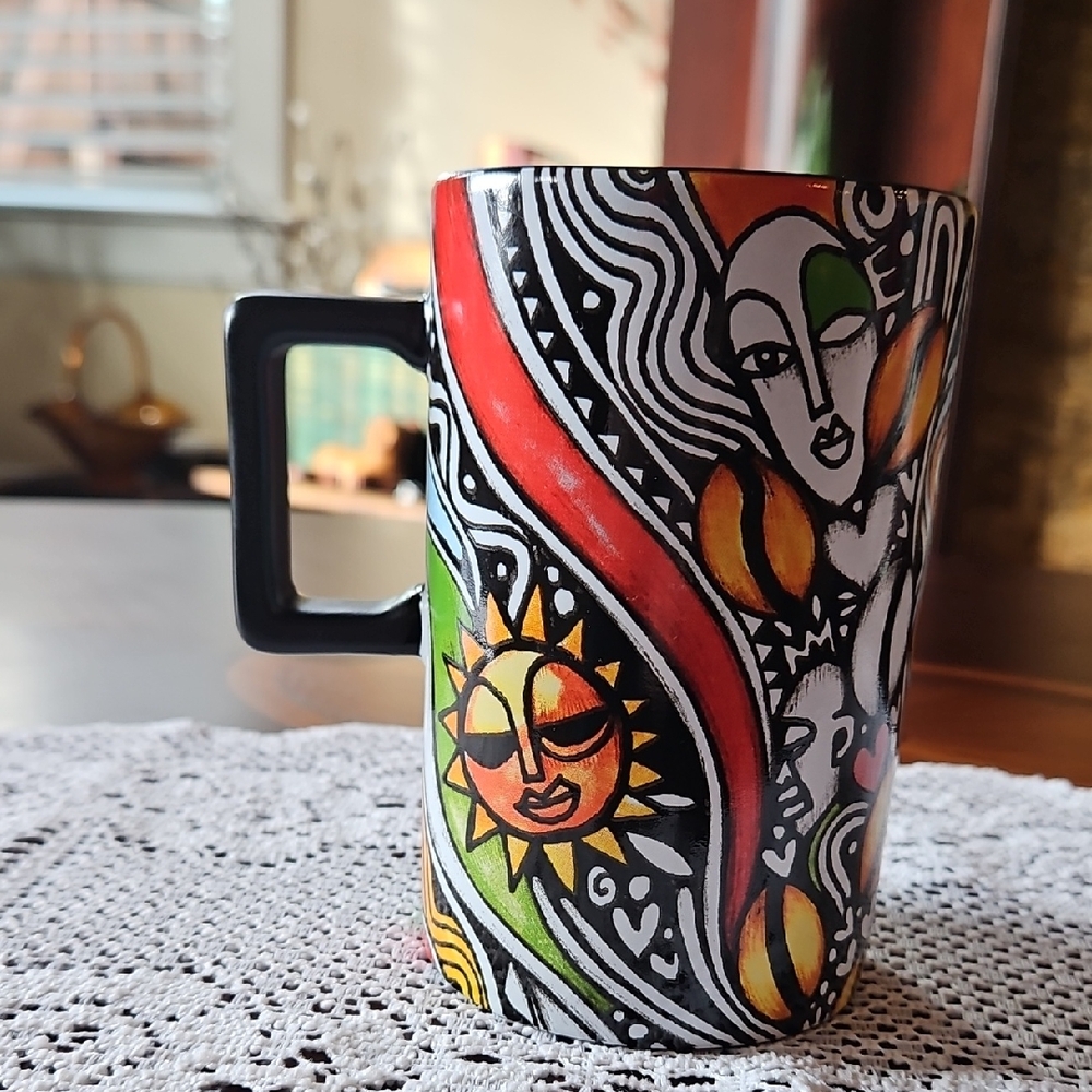 Starbucks 'Coffee Stories' Colorful Abstract Art Ceramic Mug